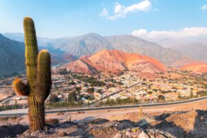 Panoramic,View,Of,Purmamarca,Native,Town,In,Northern,Argentina